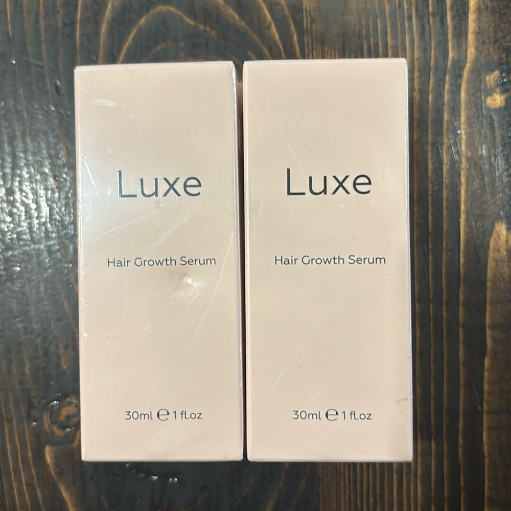 (2) NEW IN BOX LUXE Hair Growth Serum 1fl oz each 2028 EXP